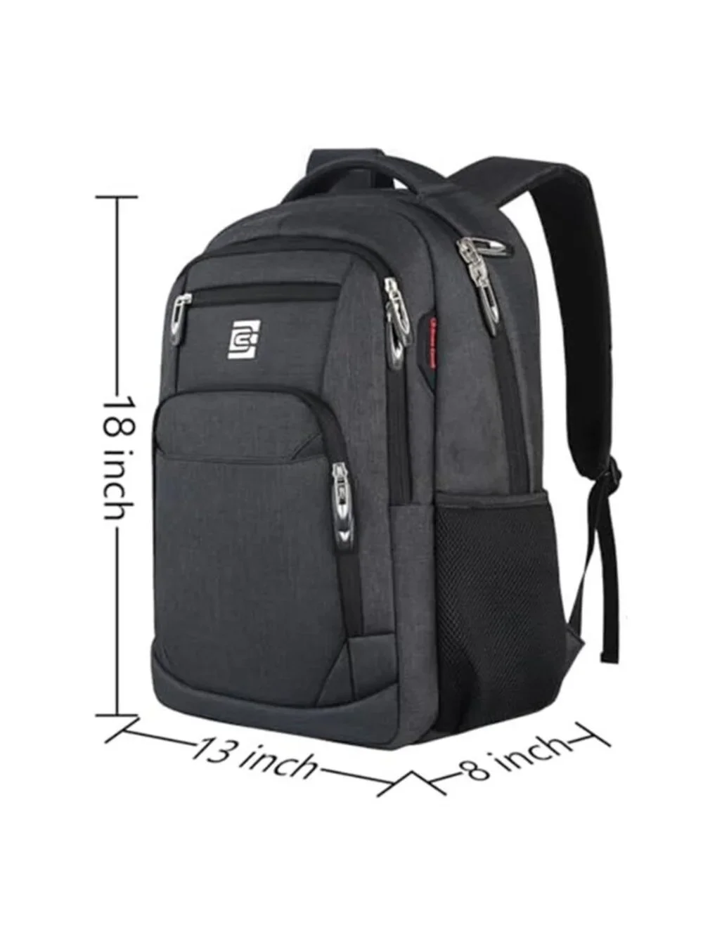 Laptop Backpack 15.6 Travel Business School Bookbag Water Resistant USB Bag